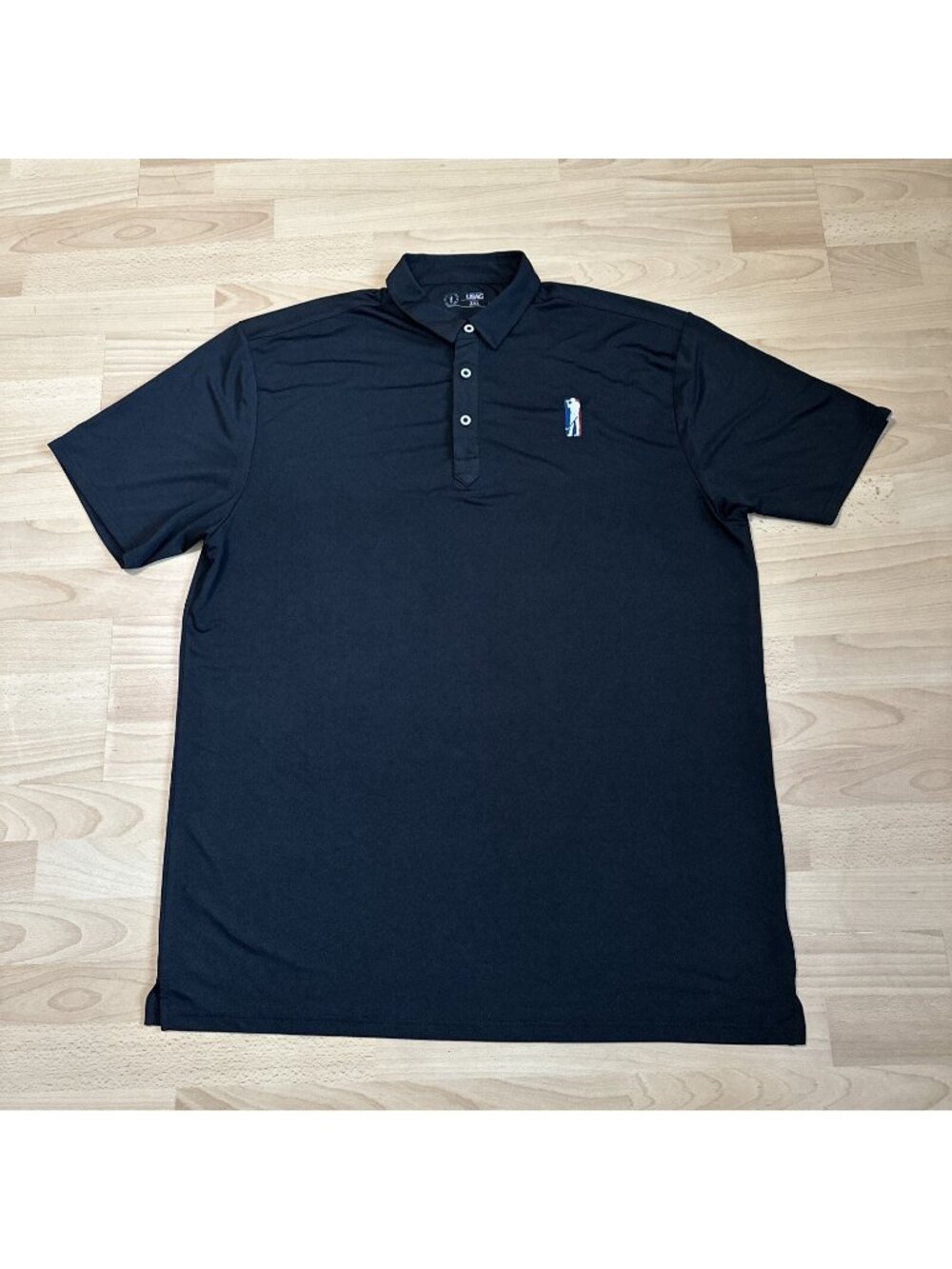 USAG U Suck At Golf Polo Shirt Mens 3XL Black Short Sleeve Performance Stretch